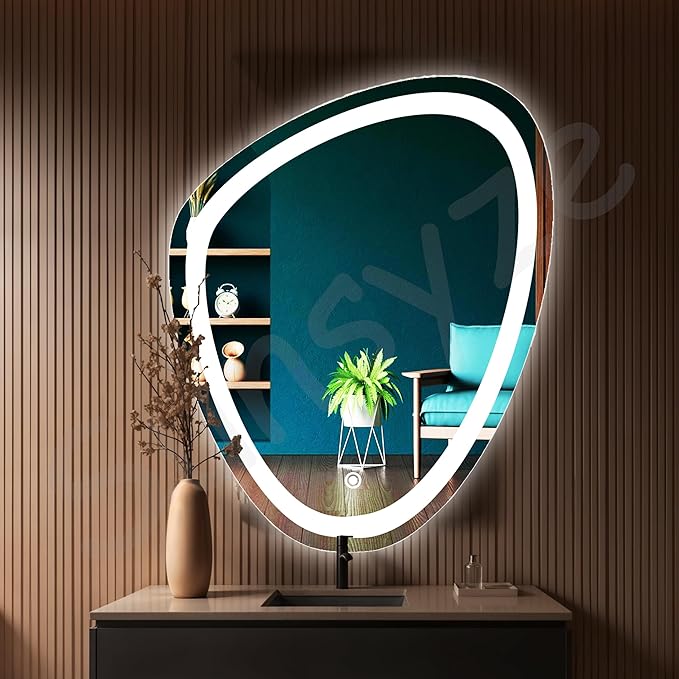SANIF® LED Mirror for B athroom Touch Sensor, and 3 Light Effects | Bedroom, Wash Basin | Vanity Mirror with Lights S-6 - Image 2