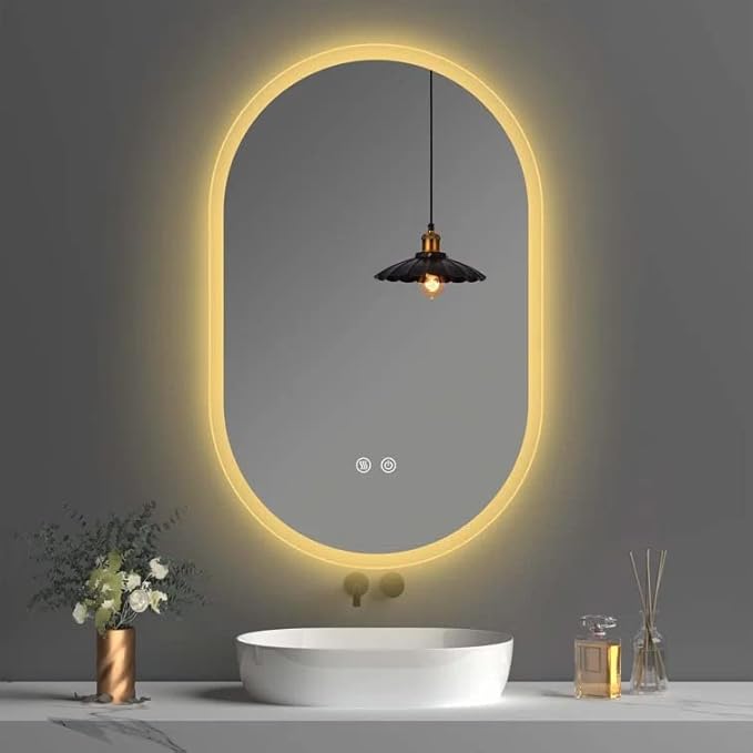 SANIF® LED Mirror 3in1 Touch Sensor Mirror for self makup and Grooming Bathroom wash Basin Vanity Lighted Mirror Backlit Capsule S-10 - Image 8