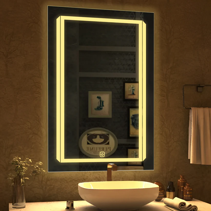 SANIF® LED Bathroom Mirror with Lights, Anti-Fog, Backlit + Front Lit, Lighted Bathroom Vanity Mirror for Wall, Memory Function, Dimmable, S-7 - Image 3