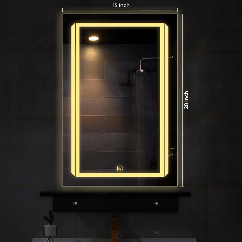 SANIF® LED Bathroom Mirror with Lights, Anti-Fog, Backlit + Front Lit, Lighted Bathroom Vanity Mirror for Wall, Memory Function, Dimmable, S-7 - Image 4